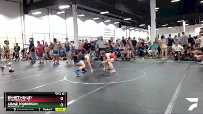 110 lbs Round 7 (8 Team) - Chase Broderson, Iron Horse vs Emmitt Henley, PA Alliance Blue