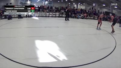 141 lbs 7th Place Match - Layne Baker, St. Paul Youth Wrestling Club vs Bradley Carstensen, Elkhorn Mount Michael