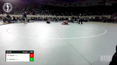 3A-132 lbs Semifinal - Payton Head, BLACKWELL vs Jesse Justice, SPERRY