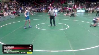 132 lbs Champ. Round 1 - Jack Davis, Indianapolis Bishop Chatard vs Kyle Bolser, Franklin County