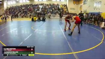 120 lbs Cons. Round 1 - Cj Helveston, Well Trained vs Cameron Dillon, Leesburg Highschool