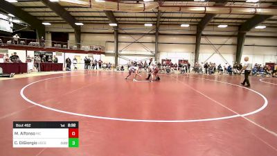 285 lbs Final - Michael Alfonso, Rhode Island College vs Carl DiGiorgio, Coast Guard