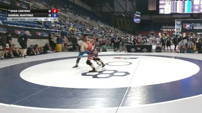 113 lbs Cons. Quarters - Evan Centeno, Utah vs Gabriel Martinez, California