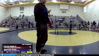 56 lbs Quarterfinal - Calvin Greer Iii, Contenders Wrestling Academy vs Braxton Veach, Rhyno Academy Of Wrestling