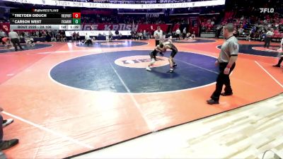 2A 106 lbs Cons. Round 2 - Carson West, Sycamore (H.S.) vs Treyden Diduch, Freeport (H.S.)