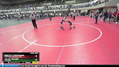 70 lbs Cons. Semi - Myles Tischer, Wisconsin vs Brettly Steffensen, Flat Earth Wrestling Club