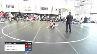 66 kg Rr Rnd 2 - Ryan Mazhari, Team VAWA vs Leo Mastroberti, Prime Wrestling Club