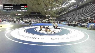 Boys 1A 165 lbs Champ. Round 1 - Jack Bohlke, Naches Valley vs Juan Duran, Omak