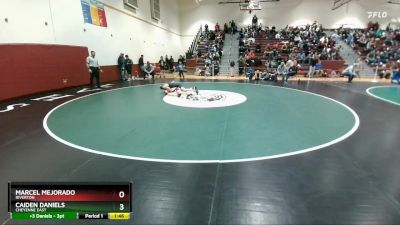 120 lbs Cons. Round 2 - Caiden Daniels, Cheyenne East vs Marcel Mejorado, Riverton