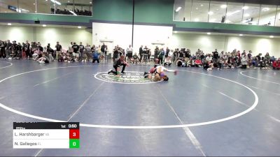 85 lbs Consi Of 8 #1 - Liam Harshbarger, VA vs Noah Gallegos, FL