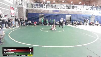 70 lbs Semifinal - Jayson Bugher, Homedale WC vs Blake Casey, Legacy Wrestling Academy