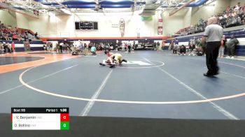 113 lbs Quarterfinal - Vincent Benjamin, Urbana vs Owen Bollino, Herscher