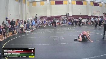 90 lbs Cons. Round 2 - Braydence Thompson, Ninety Six Wrestling vs Bentley Woodard, Eastside Youth Wrestling