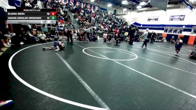 38-44 lbs Round 3 - Anahii Aguilar Urquidez, California Grapplers vs Eliana Meza, Pounders WC