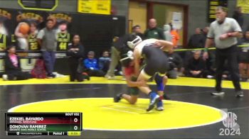 112 lbs Cons. Round 3 - Ezekiel Bayardo, Immanuel Wrestling vs Donovan Ramirez, Granite Oaks Middle School