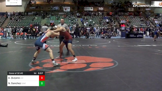 138 lbs Consi Of 32 #2 - Andrew Quijano, Livingston Wrestling Club vs ...