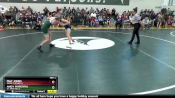 126 lbs Quarterfinal - Andy Maroyka, St. John Paul II vs Mac Jones, James Clemens HS