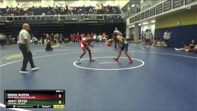 125 lbs Semifinal - Derek Ruffin, Santa Rosa Junior College vs Jimmy Reyes, Lemoore College