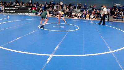 132 lbs Consolation Bracket - DeAngelo Mata, North Platte vs Zac Snow, Lincoln Southwest