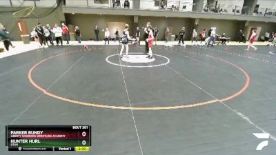 88 lbs Round 1 - Parker Bundy, Liberty Warriors Wrestling Academy vs Hunter Hurl, Utah