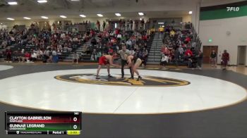 141 lbs Cons. Round 2 - Gunnar LeGrand, Lindenwood vs Clayton Gabrielson, Maryland