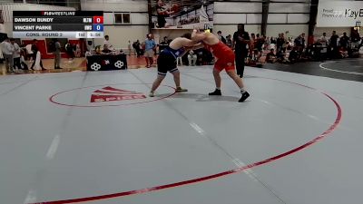 125 kg Cons. Round 2 - Dawson Bundy, NLWC/TMWC vs Vincent Parke, Hilltopper Wrestling Club