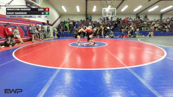 145 lbs 3rd Place - Mikaylynn Gaghins, Sallisaw Lady Black Diamonds vs Colby Garrison, Sand Springs HS