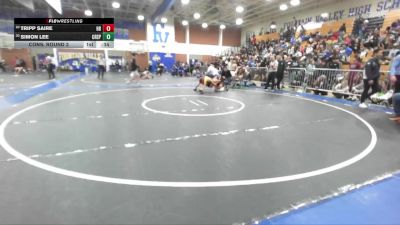 120 lbs Cons. Round 2 - Simon Lee, Crespi vs Tripp Saire, Huntington Beach