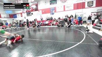 70-75 lbs Rr Rnd 3 - Mason Gerdes, Verdigris Youth Wrestling vs Gabriel Roach, Grove Takedown Club