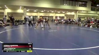 182 lbs Round 6 (10 Team) - Joshua Sandoval, NFWA Black vs John Boratyn, Mill Creek High