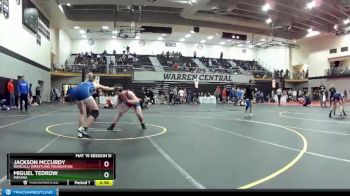 152 lbs Cons. Round 2 - Jackson McCurdy, Roncalli Wrestling Foundation vs Miguel Tedrow, Indiana