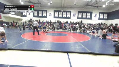 134 lbs Cons. Round 3 - Noah Vazquez, Bonita vs Ben Esparza, Rough House