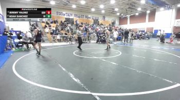138 lbs Quarterfinal - Jeremy Valdez, Servite vs Noah Sanchez, Victor Valley