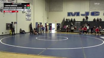 165 lbs Champ. Round 1 - Austin Simmons, Fresno City College vs Anthony Reynolds- Villegas, Modesto College