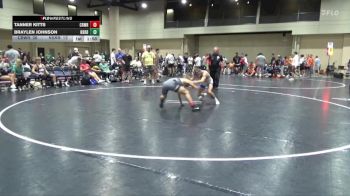 120 lbs Round 3 (6 Team) - Braylen Johnson, North Shelby Regulators Blue vs Tanner Kitts, Crossroads Wrestling