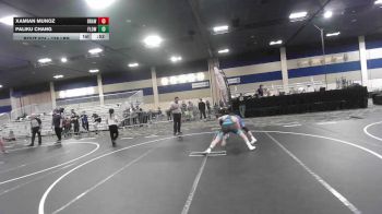 126 lbs Consi Of 8 #2 - Xamian Munoz, Brawley Wr Ac vs Paliku Chang, Flow Academy HI