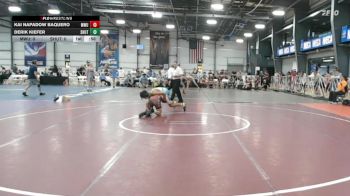 106 lbs Round Of 64 - Kai Napadow Baquero, MetroWest United Black vs Derik Kiefer, Team Shutt Bowman (TSB)