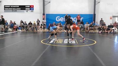 46 lbs Rr Rnd 5 - Cidney Schaffer, PA West Black - W vs Kenleigh Ballance, MPOWER Girls Wrestling Club - W