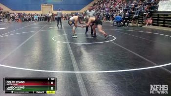 1 - 190 lbs Quarterfinal - Landon King, Grayson County vs Colby Yeago, Buffalo Gap