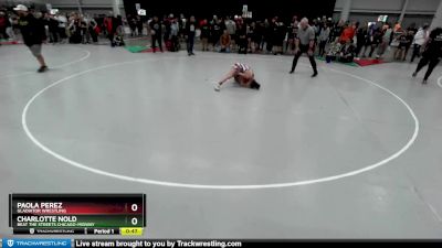 100 lbs Semifinal - Charlotte Nold, Beat The Streets Chicago-Midway vs Paola Perez, Gladiator Wrestling