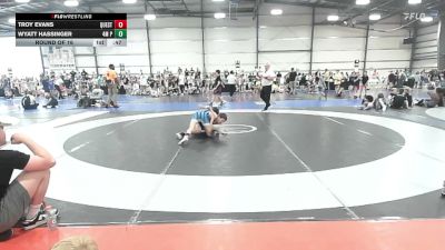 90 lbs Round Of 16 - Troy Evans, Quest School Of Wrestling ES - EL vs Wyatt Hassinger, 4M Power - EL