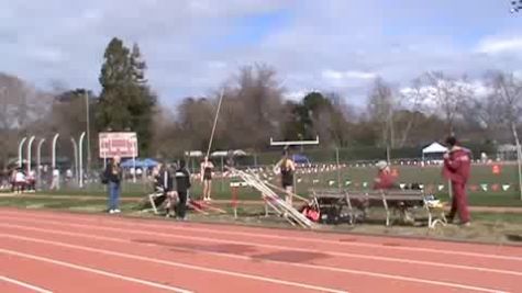 Pole vault- girls pole snaps in thirds