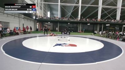 95 lbs Khloe Buckholdt, Maryland vs Taylor Malan, Ohio Red