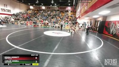 105 lbs Semifinal - Carlee Angell, Star Valley vs Kenna Merritt, Star Valley