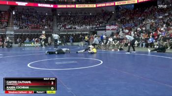 2A-132 lbs Champ. Round 1 - Kasen Cochran, Winterset vs Carter Cajthaml, Charles City