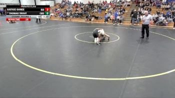184 lbs Champ. Round 1 - Thomas Trout, Case Western Reserve vs Justice Goree, Manchester
