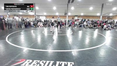 150 lbs Quarterfinal - Tim Esposito, Hallstead vs Devin Pietkiewicz, Shamokin