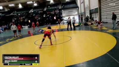 144 lbs 1st Place Match - Colton Kelley, Cornerstone Wrestling Club vs Brock Burry, Bayard