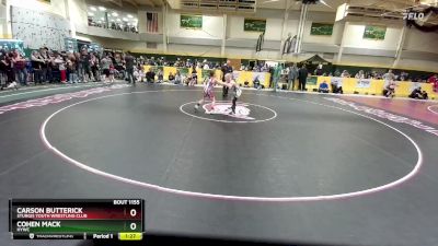 70 lbs Semifinal - Cohen Mack, HYWC vs Carson Butterick, Sturgis Youth Wrestling Club