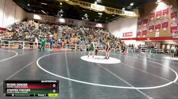 115 lbs Quarterfinal - Ryder DeBoer, Powell Middle School vs Steffen Fischer, Lincoln Middle School